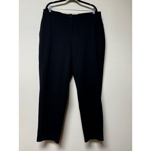 EILEEN FISHER Cotton Blend Ponte High-Waisted Slim Fit Pant, Ankle Length, Sz XL - Picture 10 of 16